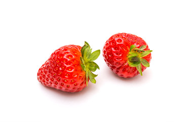 Fresh strawberry isolated on white background