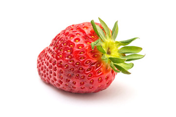 Fresh strawberry isolated on white background