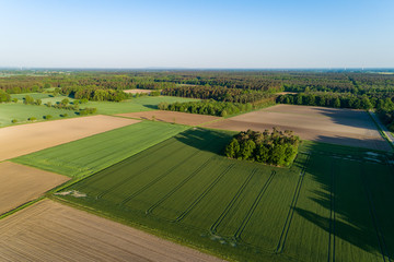 Obraz premium Luftaufnahme der Landschaft in Deutschland