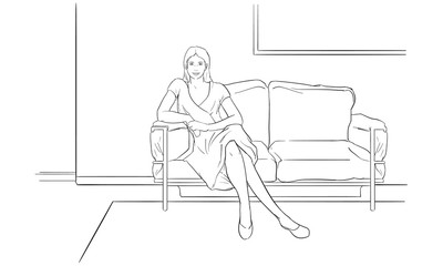 woman sitting