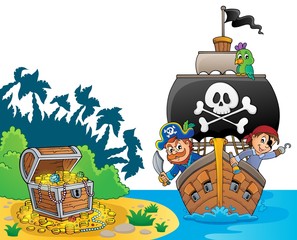 Image with pirate vessel theme 8