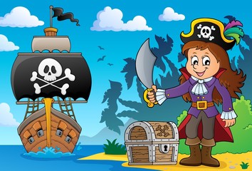 Pirate girl theme image 5