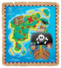 Pirate map theme image 6