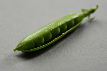 Fresh Green peas pod close-up