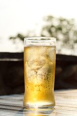 Beverage beer in glass