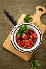 Fresh summer berry above