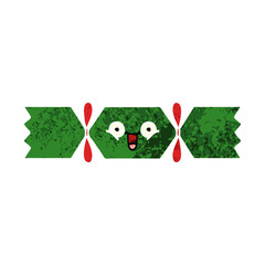 retro illustration style cartoon christmas cracker