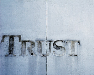 Faded Sign of Trust