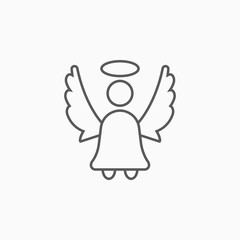 Obraz premium angel icon, fairy vector