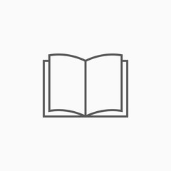 book icon, read vector