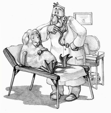 metamorphose genetics black and white medical cartoon