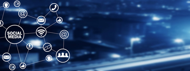 Social Media Concept. Business, Technology, Communication