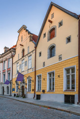 Fototapeta na wymiar Street in Tallinn, Estonia