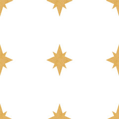 Gold star seamless pattern