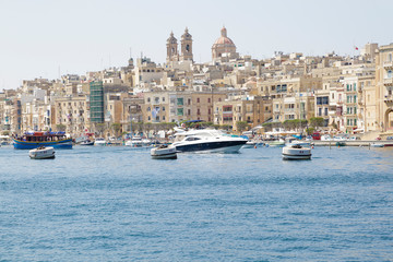 Panoramic view of the city of Valletta, Malta