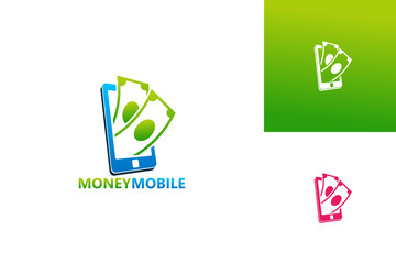 Money Mobile Logo Template Design Vector, Emblem, Design Concept, Creative Symbol, Icon