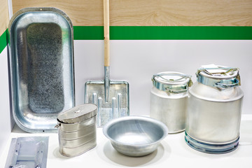 Household aluminum products in the store