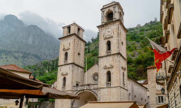 Church of Saint Tryphon in the old town of Kotor.Montenegro