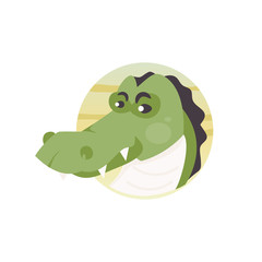 Crocodile head vector