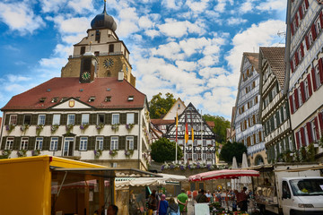Obraz premium Square Market, Herremberg, Germany