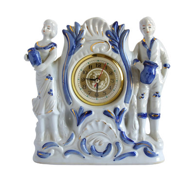 Vintage Porcelain Mantel Clock