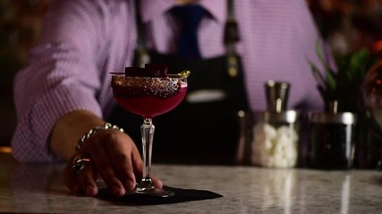 Serving Cocktail