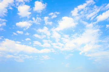 Naklejka na ściany i meble blue sky with big white cloud closeup.