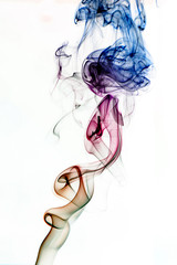 Abstract smoke isolated on dark background