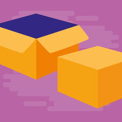 box carton packing icon