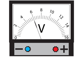 The voltmeter is a physical device for measuring the voltage in an electrical circuit.