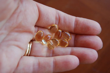 pills in hand