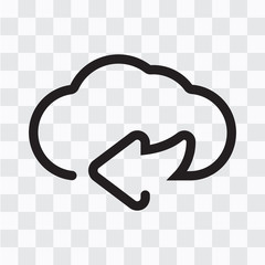 cloud line icon - Vector