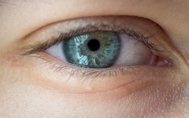 close up of human eye