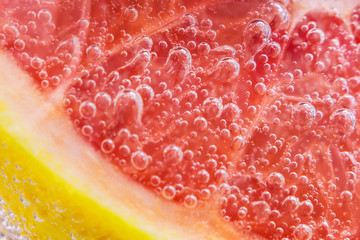 grapefruit closeup of a fresh orange