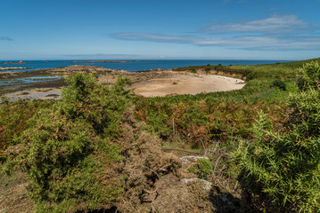 Callot island in Bretagne region in France