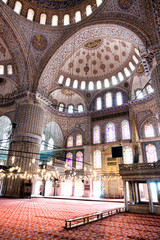 world locations,Asia,Europe,turkey,marmara,istanbul,Sultanahmet mosque,blue mosque,interior