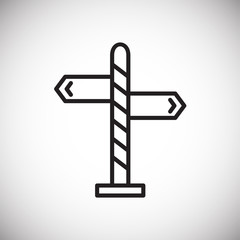 Route line icon for graphic and web design, Modern simple vector sign. Internet concept. Trendy symbol for website design web button or mobile app.