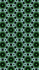 Ornate geometric pattern and abstract colored background