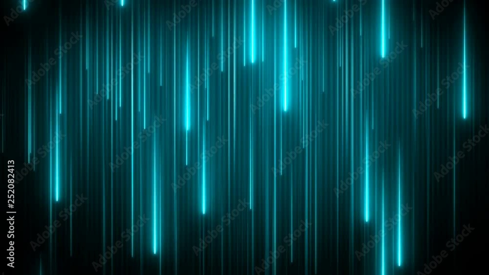 Poster blue neon abstract background. digital data flow. media technology texture. code moving in a cybersp