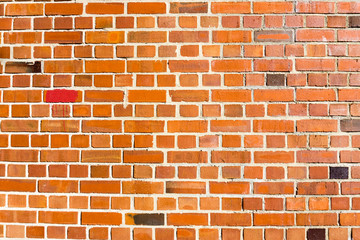Red brick wall