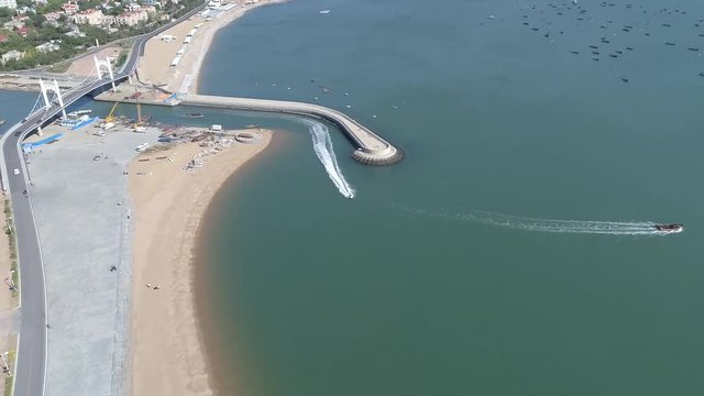 hydrocycle on the sea