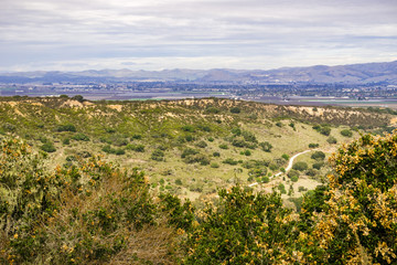 Fototapeta na wymiar Landscape in Fort Ord National Monument, Salinas, California