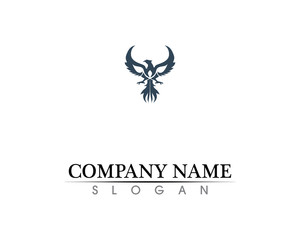 Falcon Wing Logo Template vector icon design