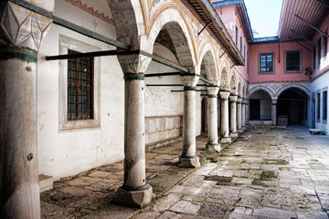 world locations,Asia,Europe,turkey,marmara,istanbul, topkapi palace, the Harem and the Sultan's Private Apartments, Courtyard of the Concubines