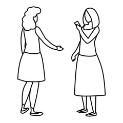 girls couple using smartphone