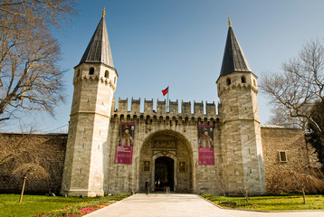 Obraz premium world locations,Asia,Europe,turkey,marmara,istanbul, topkapi palace, gate of salutation