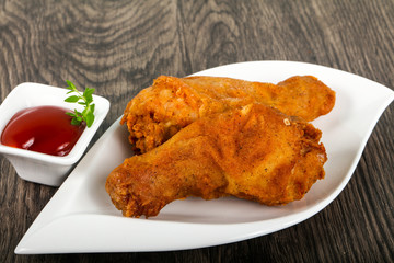 Crispy chicken legs