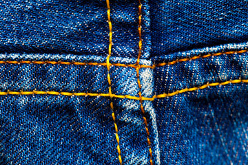 old jeans surface with seams