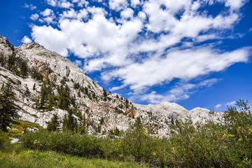 Views on the trail to Lone Pine Lake, Eastern Sierra Mountains, California