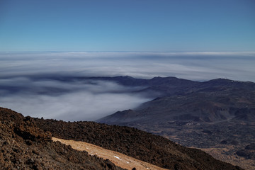 Teide Observatory on top of Teide mountain, Tenerife island, Spain